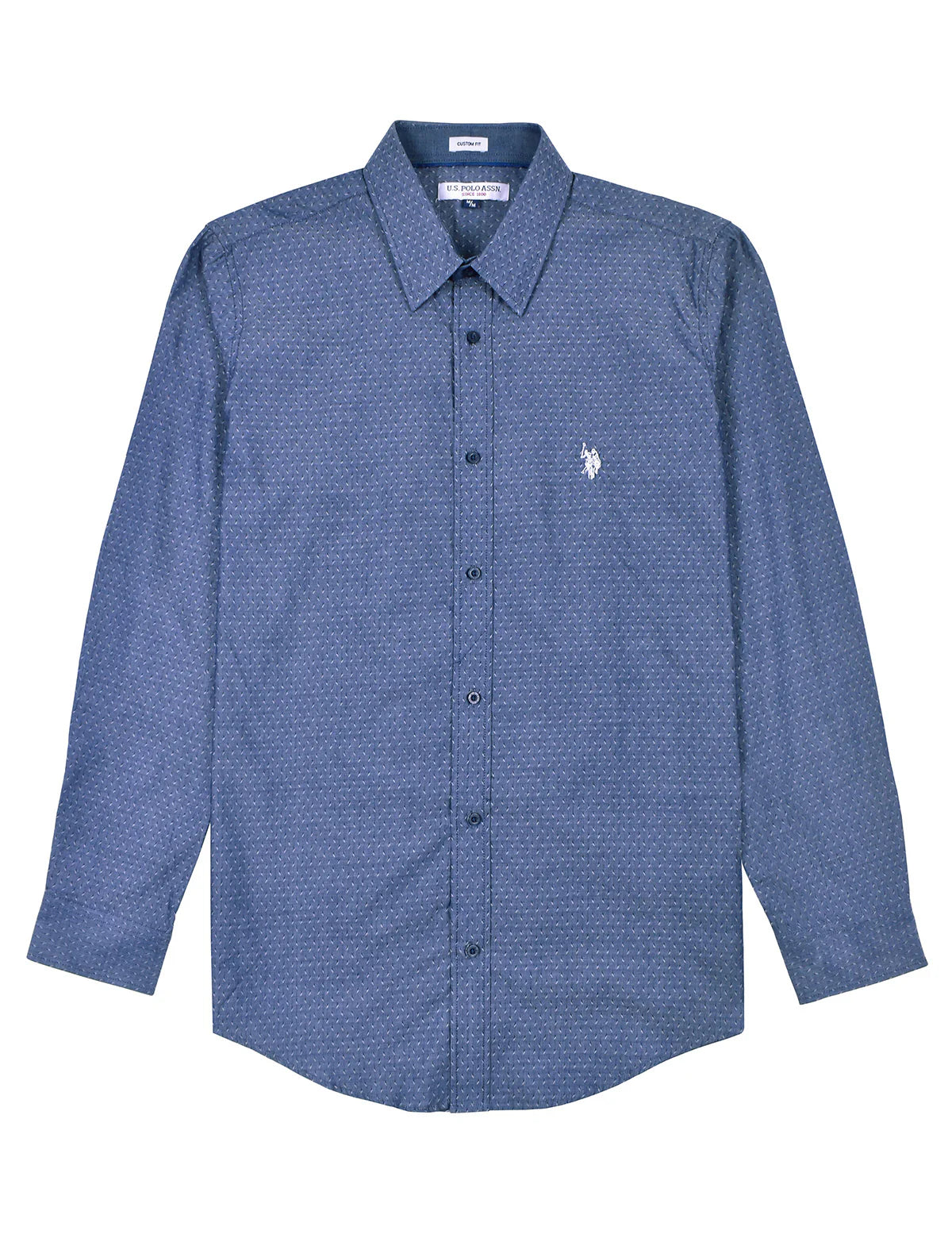 Camisa Caballero Custom fit  Azul Marino USYMS-40-5323